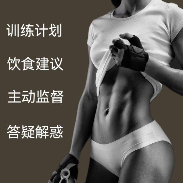 私人教练定制一对一监督 健身配餐减脂塑形增肌计划 食谱训练定制