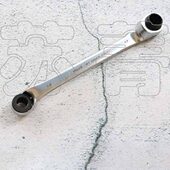 614843系列 亚光镀铬 公制 双头棘轮梅花扳手 德国霍夫曼HOLEX