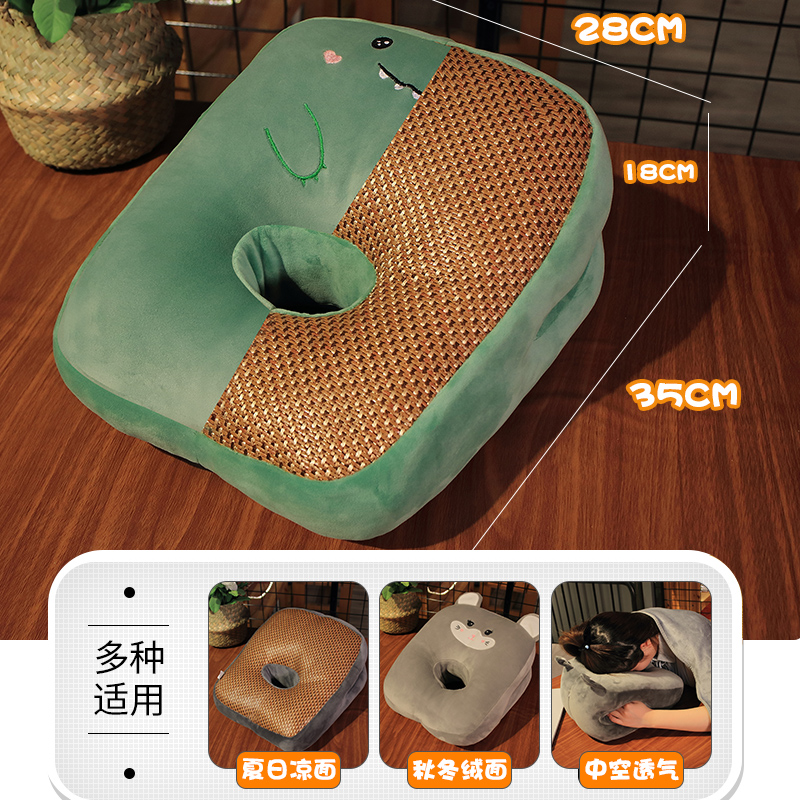 抱枕趴睡枕两用加厚汽车s载办公室小学生午睡枕头靠枕靠垫空调毯