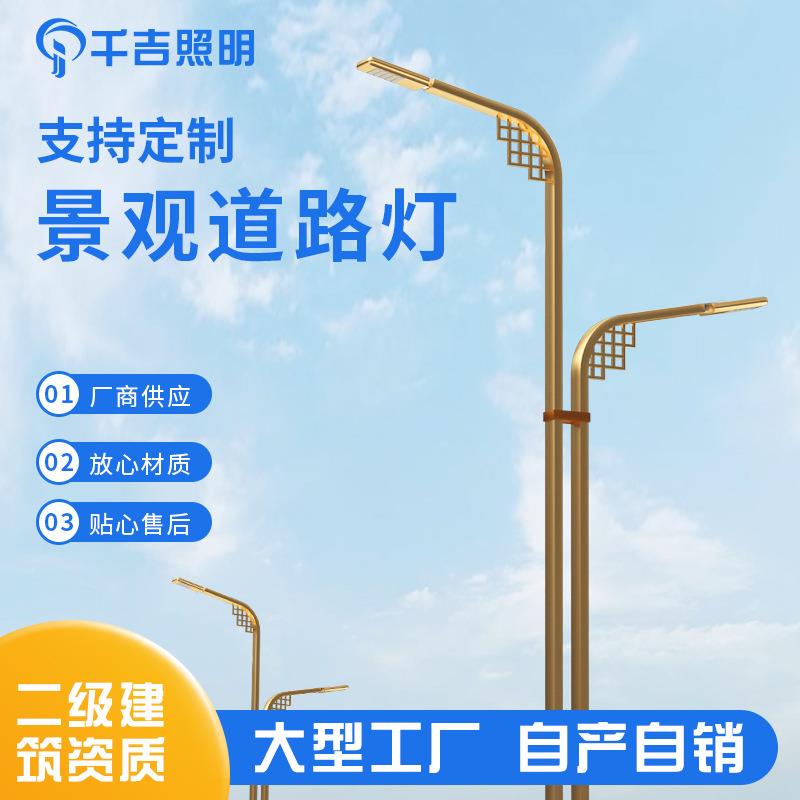 户外小区公园照明LED路灯景区个性庭院灯双臂道路照明异形景观灯