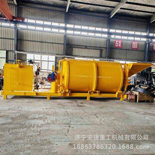 场区炒料沥青拌合机裂缝修补沥青搅拌机5方固定式废旧料再生机