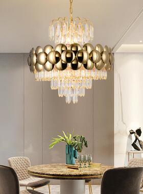 后现代水晶LED吊灯灯饰客厅灯大厅卧室现代简约大气餐厅高档轻奢