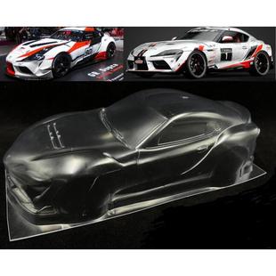 18遥控车壳平跑漂移车壳ToyotaSupraGR透明PC车壳轴距155mm