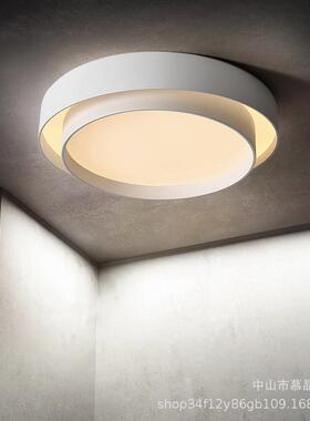 现代简约LED吸顶灯极简大气客厅灯创意圆形书房主卧室灯北欧灯具