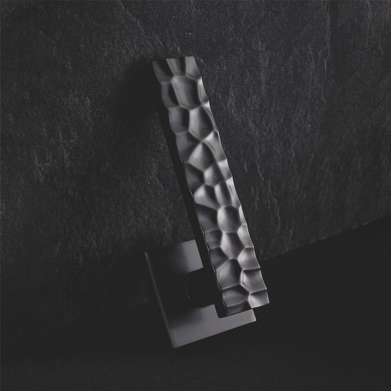 静音分体锁具卧室房间黑色外装机械执手把手现代锌合金室内木门锁