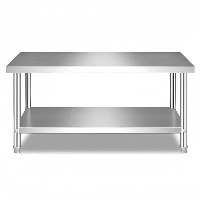 不锈钢厨房灶台案板三层收纳置物架打荷台饭店切菜桌打包台操作台