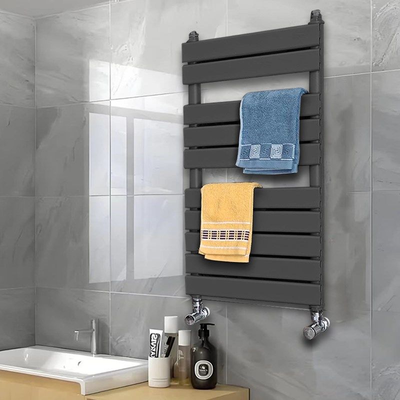 小背篓暖气片卫生间平板铜铝复合散热片卫浴家用水暖毛巾架超薄