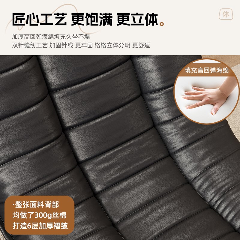 时尚单人沙发椅可旋转意式轻奢客厅阳台休闲可躺懒人沙发月亮转椅