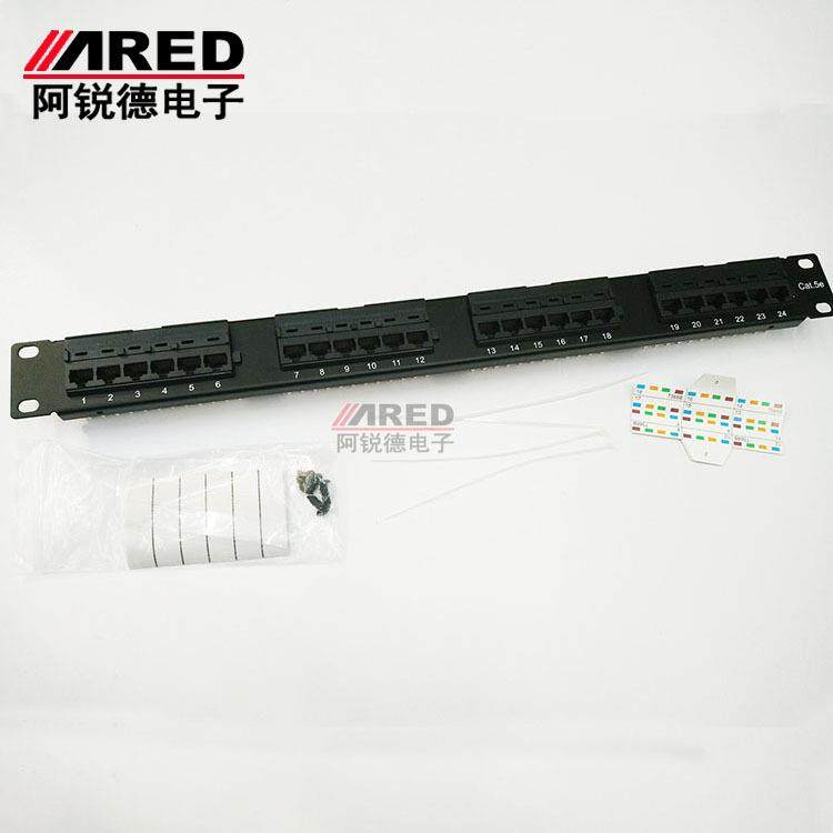 安普款24口五类配线架CAT5E超五类24口网络配线架过测试