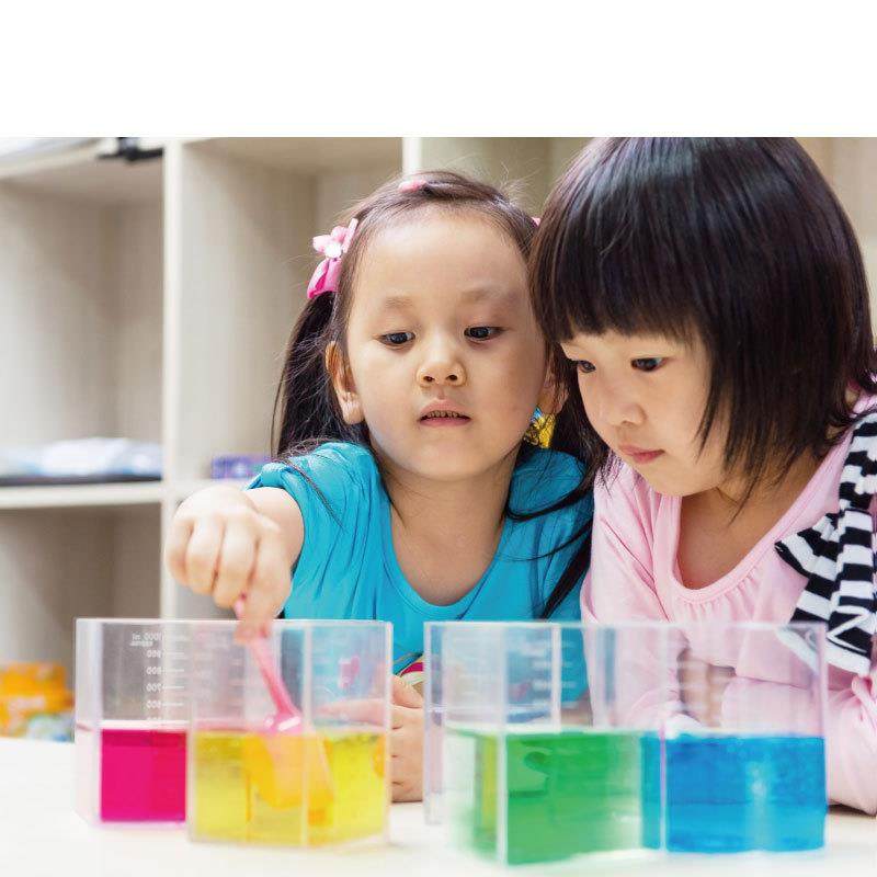 幼儿科学实验教具量具套装PC量杯守恒量具带刻度容积量具