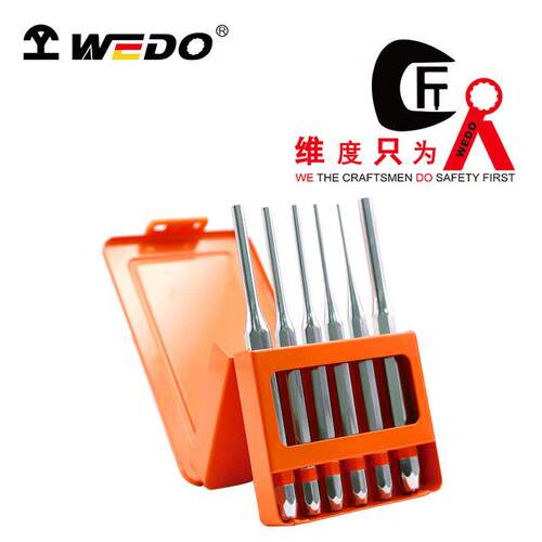 WEDO/维度6件套销冲一字冲椭圆冲空心冲錾子石工扁凿