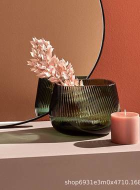 土耳其NUDE进口Opti光之系列花瓶水晶玻璃装饰花器摆件收纳果盘