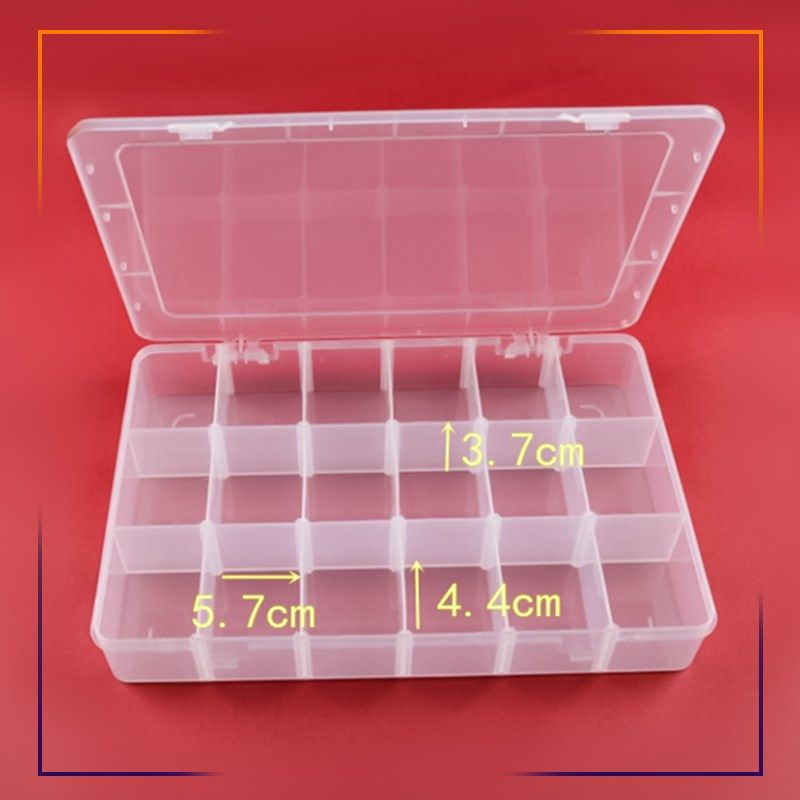 透明长方形塑料活动18格有盖PP盒零件盒元件盒积木收纳多格子盒,橡塑材料及制品,塑料盒/塑料箱/塑料柜,淘宝优惠券,粉丝福利购,淘宝优惠卷