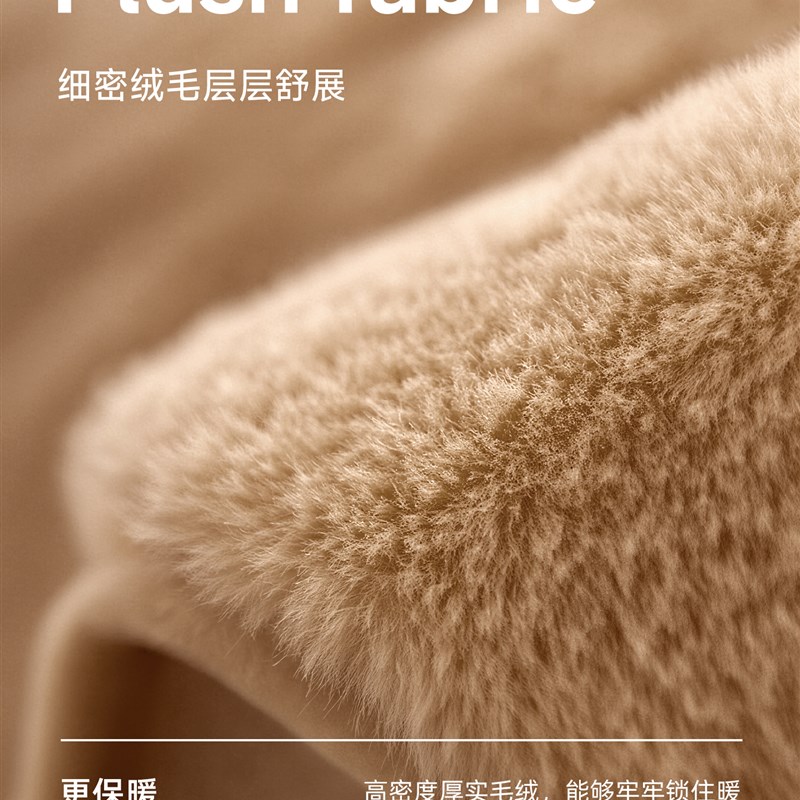 小熊毛毛棉拖鞋女款2025新款秋冬季加厚加绒保暖居家用冬天可外穿