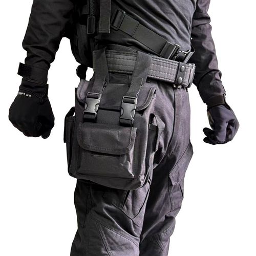 战术腿包户外绑腿挂包多功能战术腰包路亚包骑行腿挂包电工工具包