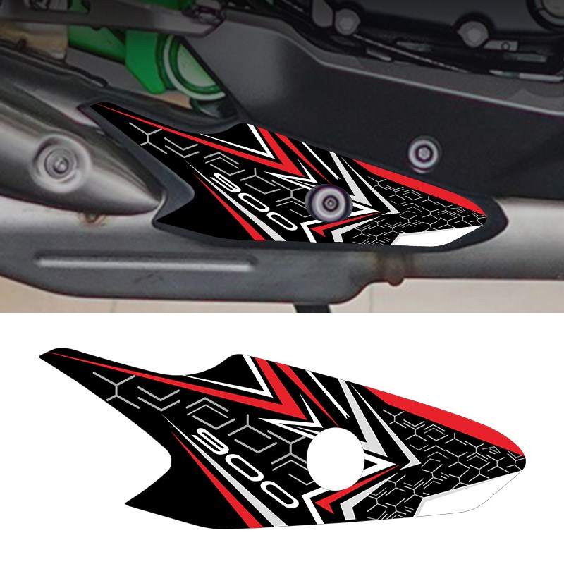 适用川崎Z900贴纸排气装饰保护贴膜摩托车改装个性拉花