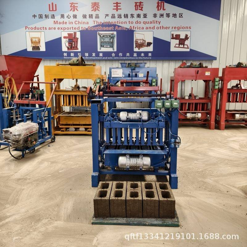 小型液压水泥制砖机半自动免烧混凝土空心砖设备水泥砖砌块机