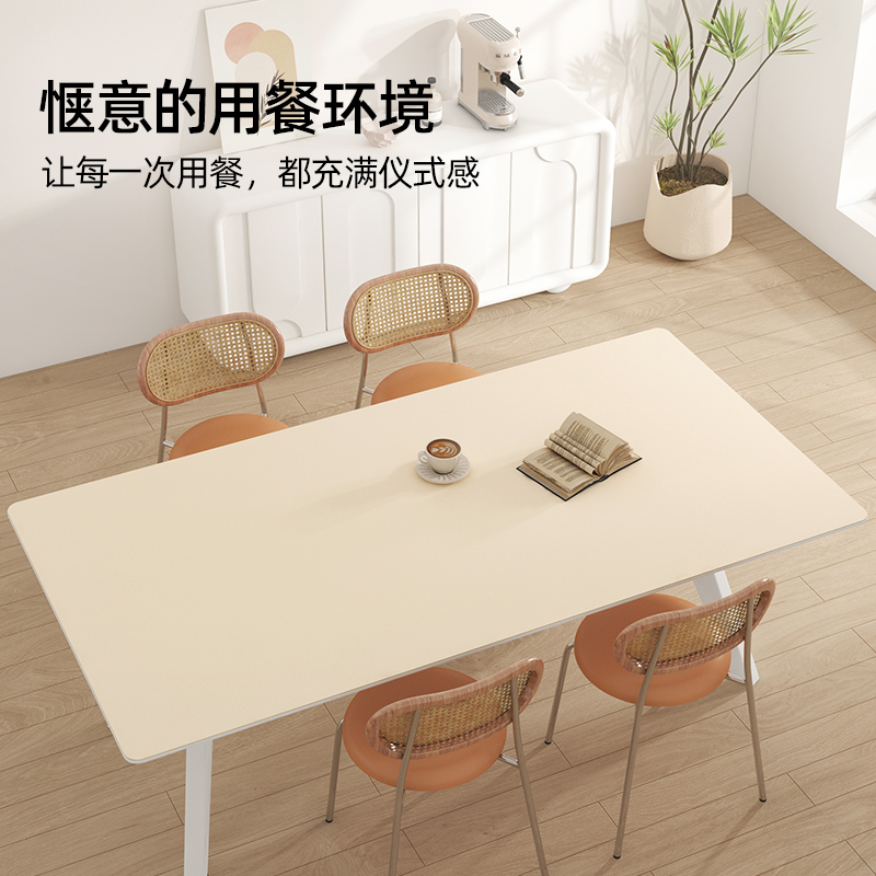 轻奢高级感餐桌垫防水防油免洗茶几桌面垫子防烫隔热皮革台布桌布