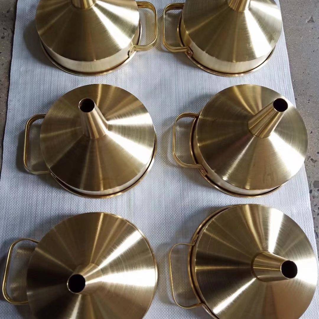 防爆铝漏斗一体铜油漏防静电石油石化加长倒油管用卸油弯嘴油漏子