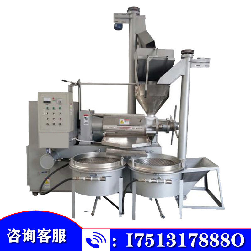 全自动榨油机商用家用大型菜籽生熟两用榨油机150油坊花生炸油机