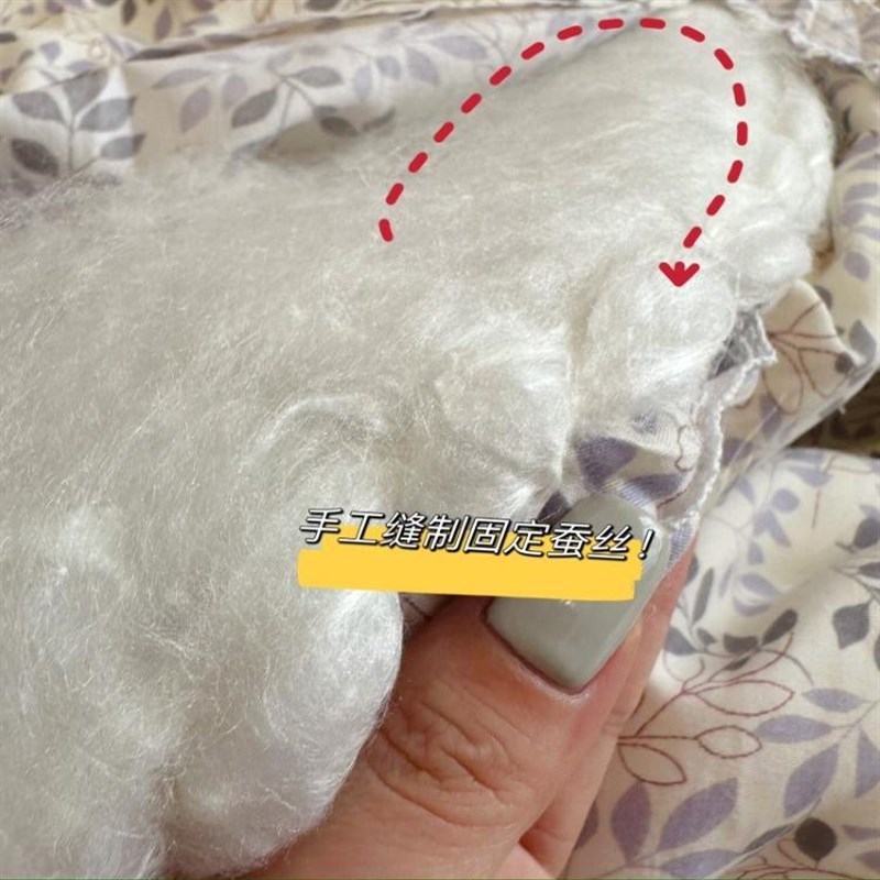 超柔~高端出口桑蚕丝真丝+木棉花春秋被秋季全棉被子被芯