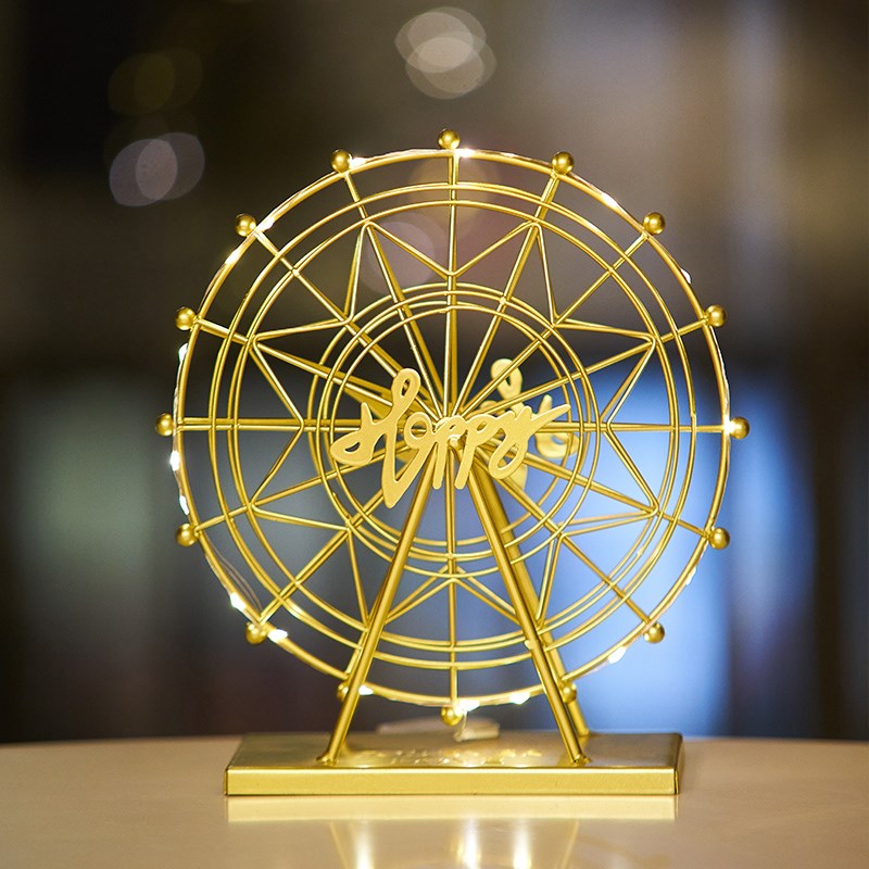 高级感小众摩天轮摆件客厅轻奢酒柜电视柜装饰品玄关办公室