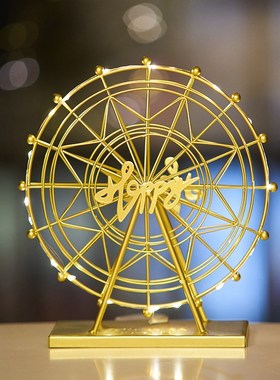 高级感小众摩天轮摆件客厅轻奢酒柜电视柜装饰品玄关办公室