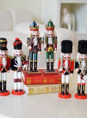 胡桃夹子圣诞送礼摆件店铺橱窗陈列木偶士兵儿童房酒柜家居