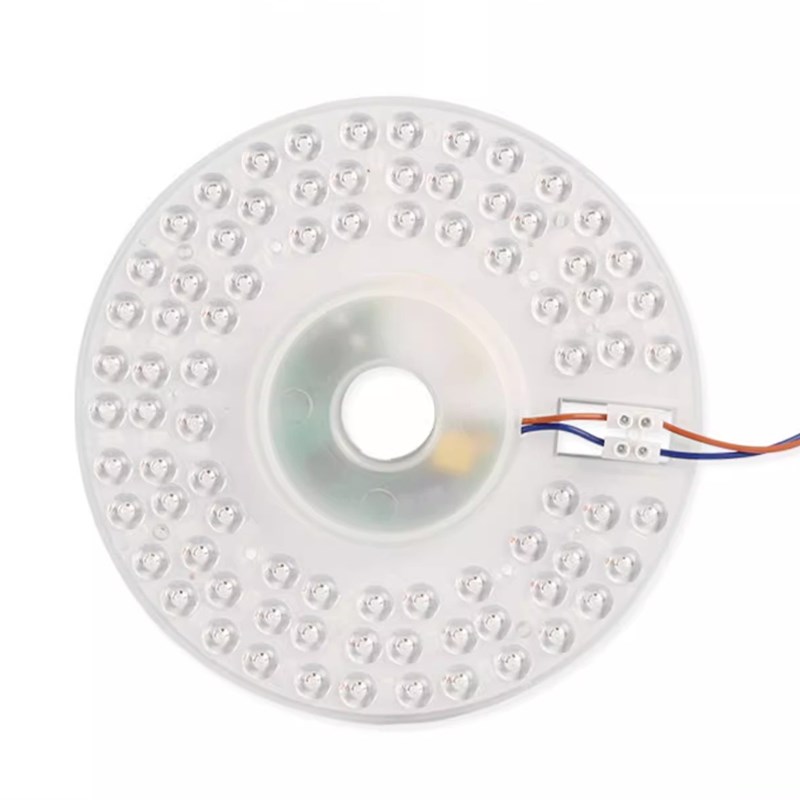 全光谱led吸顶灯芯替换圆形灯片贴片灯盘三色风扇灯光源护眼足瓦