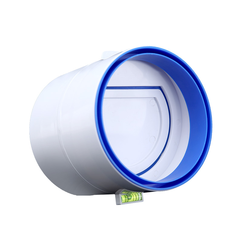 卫生间止回阀100型公共烟道/两边接PVC管软管防串味排气扇止逆阀