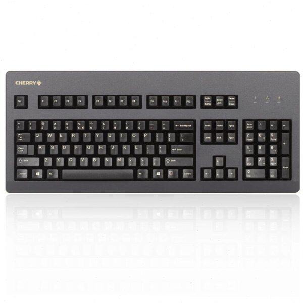 樱桃（Cherry）G80-3000LSCEU-2 游戏办公机械键盘 黑色 青轴