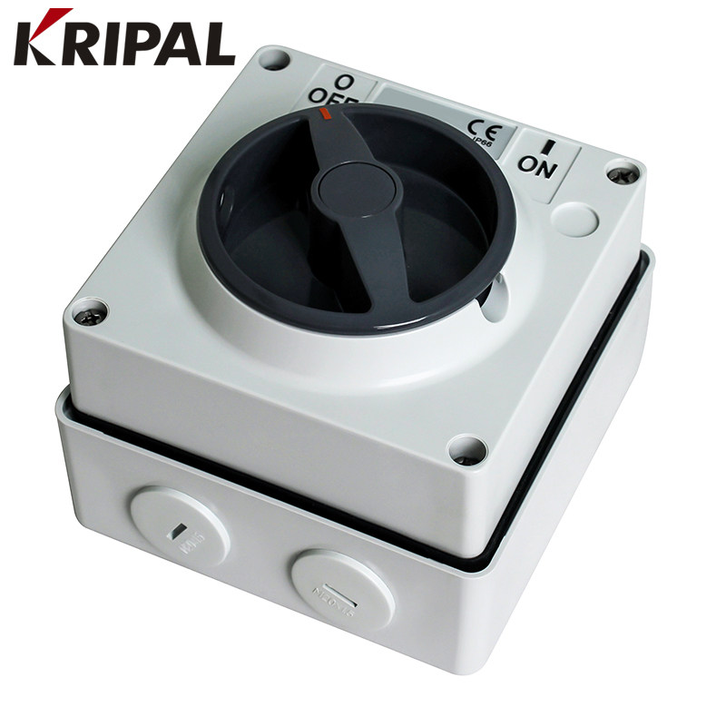 科瑞普56SW110-2W户外防水旋转澳式10A工业单控500V开关方形IP66
