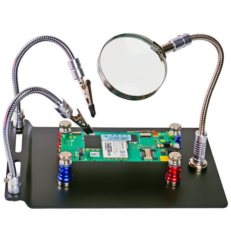 台式放大镜10倍维修钟表机械电子电路手机高清焊接工作台便携式