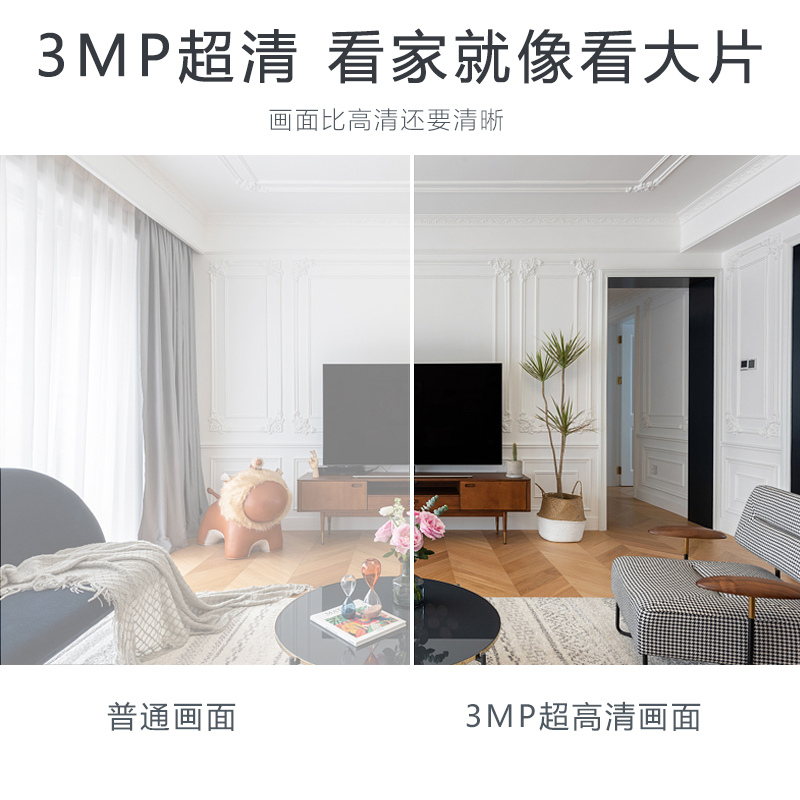 无线摄像头监控360度全景无死角高清夜视手机对话远程家用监控器
