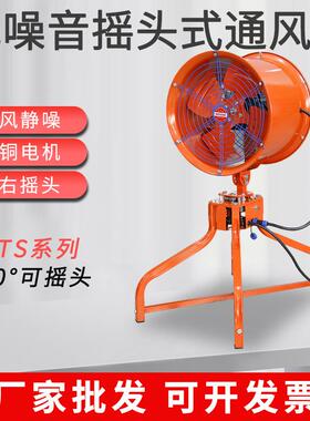 移动式轴流通风机YTS-46-2可摇头排风扇低噪音大风量换气扇工业