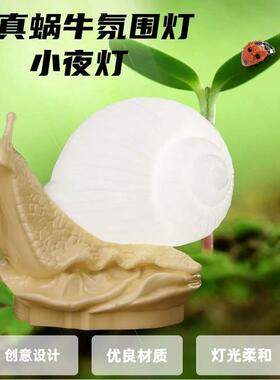 新款LED气氛灯USB插电款创意蜗牛氛围灯小夜灯儿童玩具卧室高级感