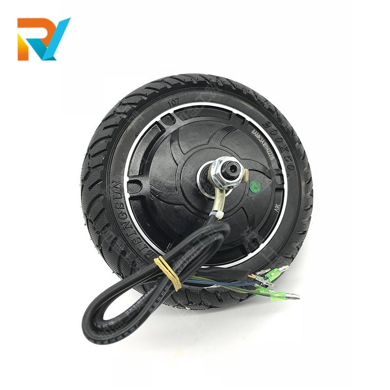 8寸电动滑板车改装配件无刷轮毂电机马达电动车电机毂刹碟8寸电机