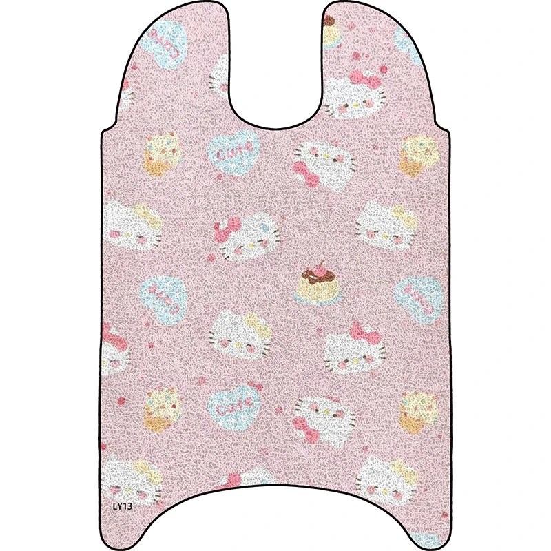 适用于绿源Moda8电动车脚垫坐垫套M50防水丝圈脚踏垫电摩踏板垫