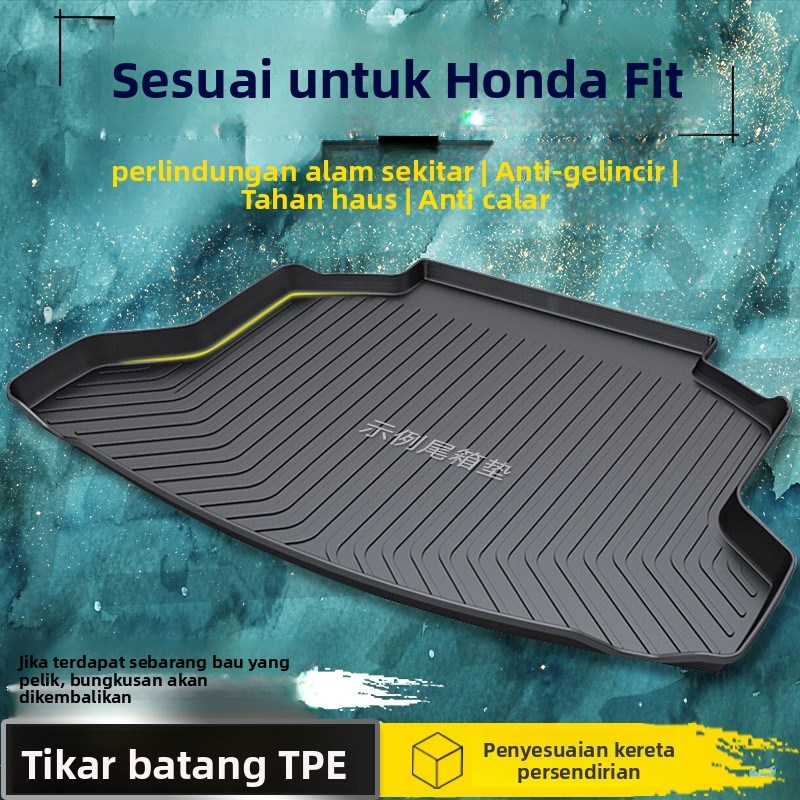 适用于本田飞度二一代后备箱垫三代四代23款飞度gk5全包围尾箱垫