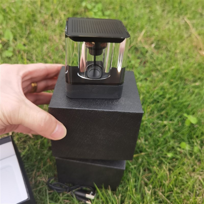 外贸原328一个 户外无线低音炮氛围灯魔方便携扬声器蓝牙音响