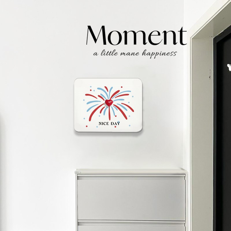 烟火爱心电表箱盒遮挡神器创意弱电箱盖板电闸箱配电箱装饰画 画