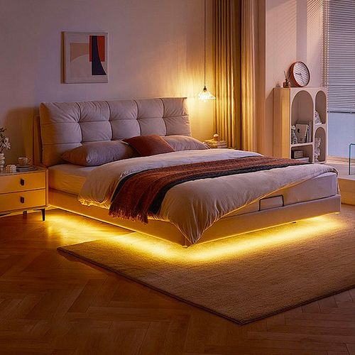 cob超亮灯带220v户外防水led灯带条开关插头自粘家用床头吊顶线形