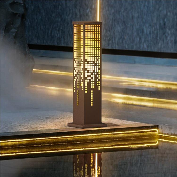 现代简约草坪灯马赛克景观灯楼盘小区氛围灯别墅草地灯户外景观灯