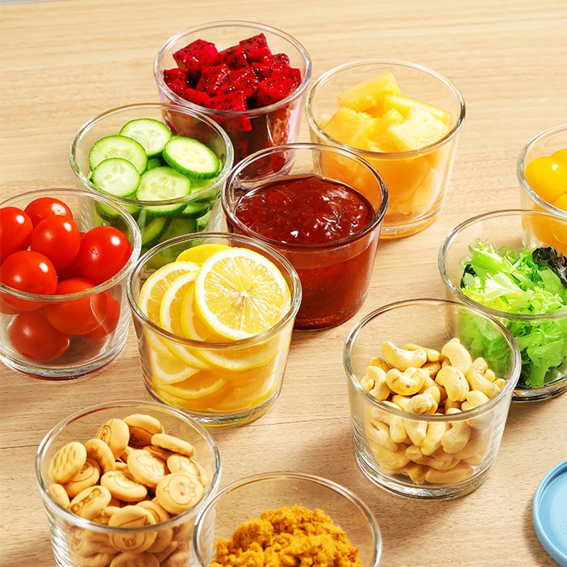 日式玻璃泡菜罐食品级腌制咸菜储存小罐子泡菜小碗冰箱玻璃保鲜碗