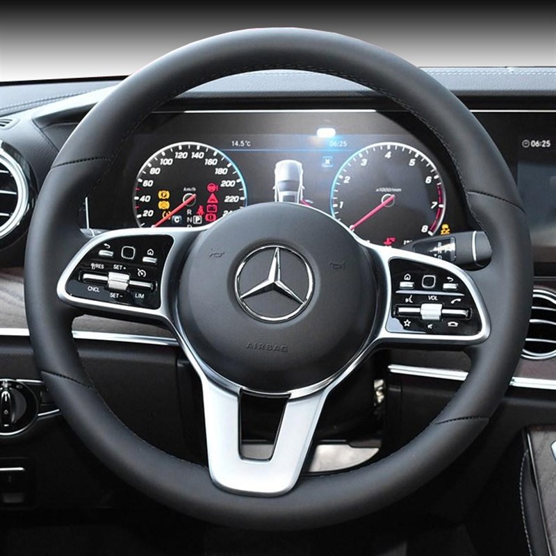 新C级新E级GLC260 C200E300GLA GLE CLA CLS手缝方向盘套