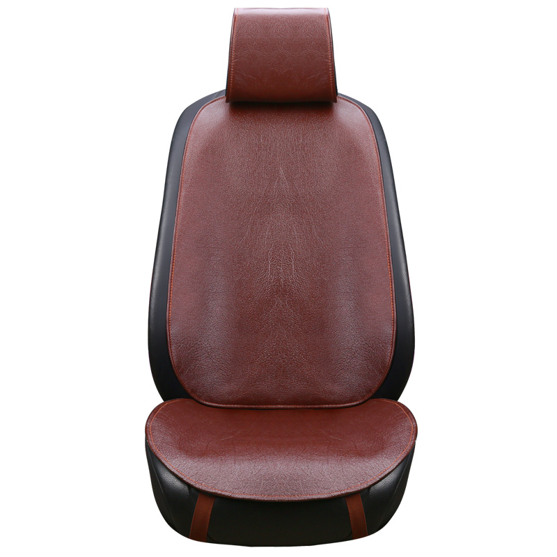 夏季凉垫牛皮汽车坐垫 头层水牛皮凉席 四季车载真皮座椅靠背单片