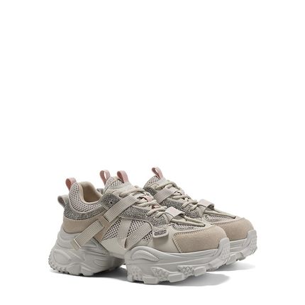 【星耀涡轮】GGCC2025年秋季新款覆古厚底老爹鞋银色女增高休闲鞋