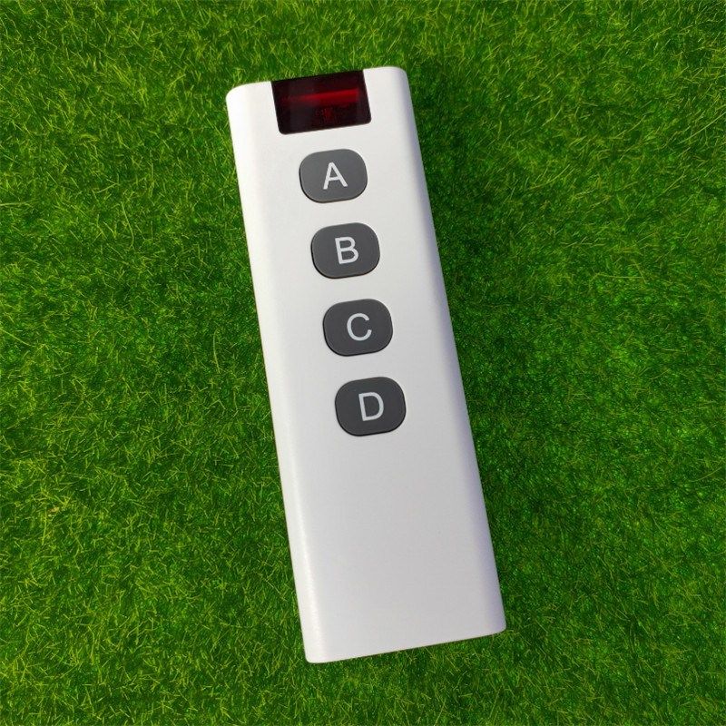 智能灯具红边四键遥控器电动卷帘门窗水泵远距离大白4键开关手柄