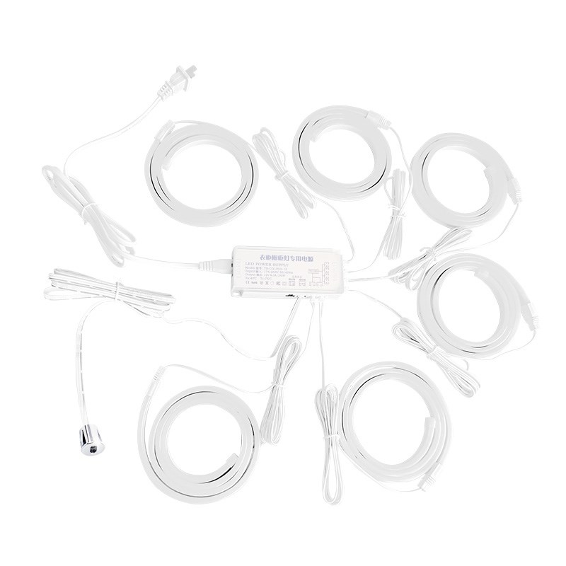 手扫灯带自粘感应橱柜酒柜衣柜手办展示柜灯条led免开槽开关门亮