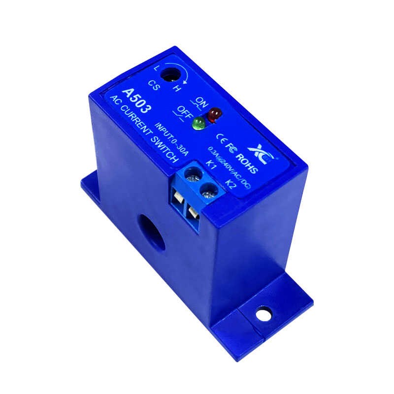 交流电流感应开关检测继电器输出模块联动电流传感器穿心式互感器